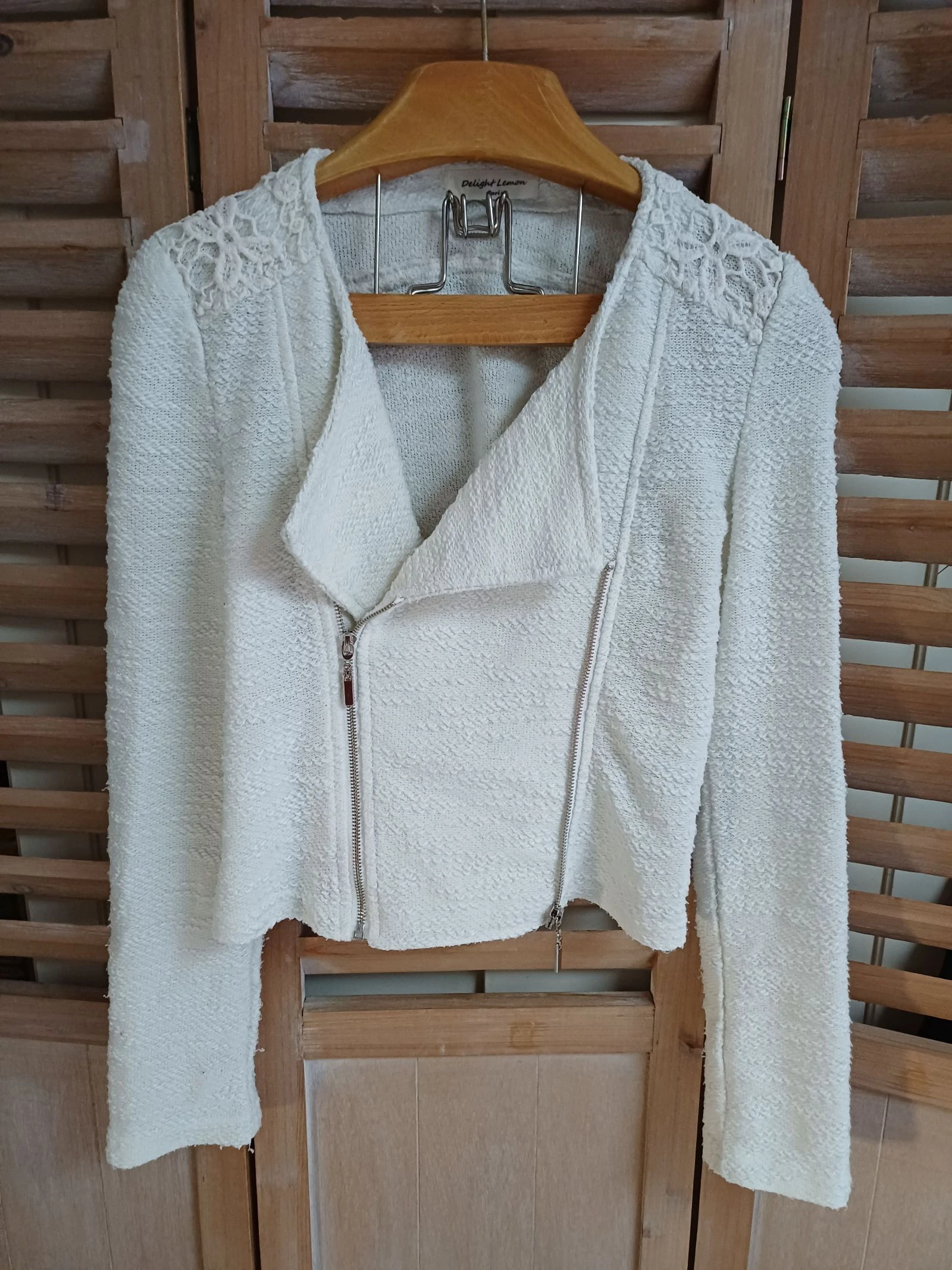Veste légère blanc cassé- M | Delight Lemon